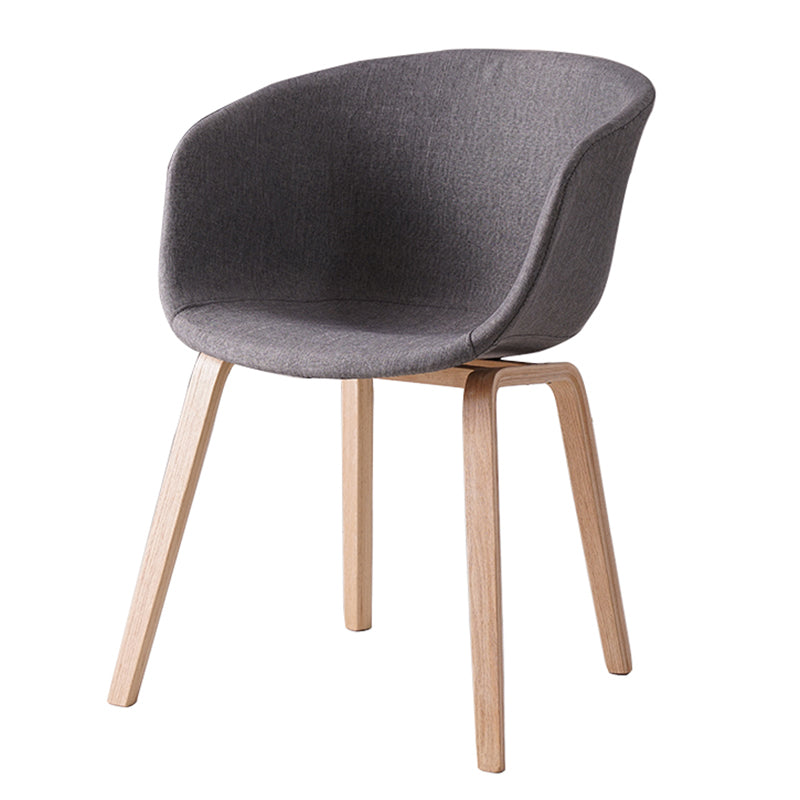 Chaises de salle à manger de style moderne, chaise latérale sans accoudoirs avec pieds en bois