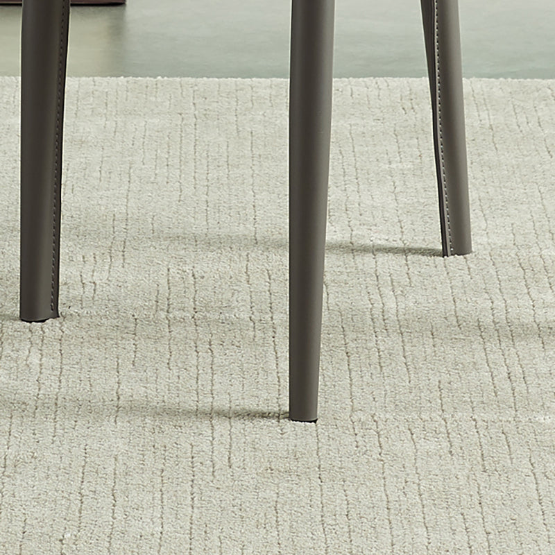 Silla sin brazos de comedor de metal contemporáneo, silla lateral de comedor de cuero para uso en restaurantes