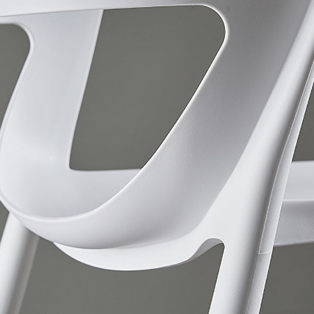 Moderne eet- en accentstoelen indoor-outdoor plastic open achterkant stoel