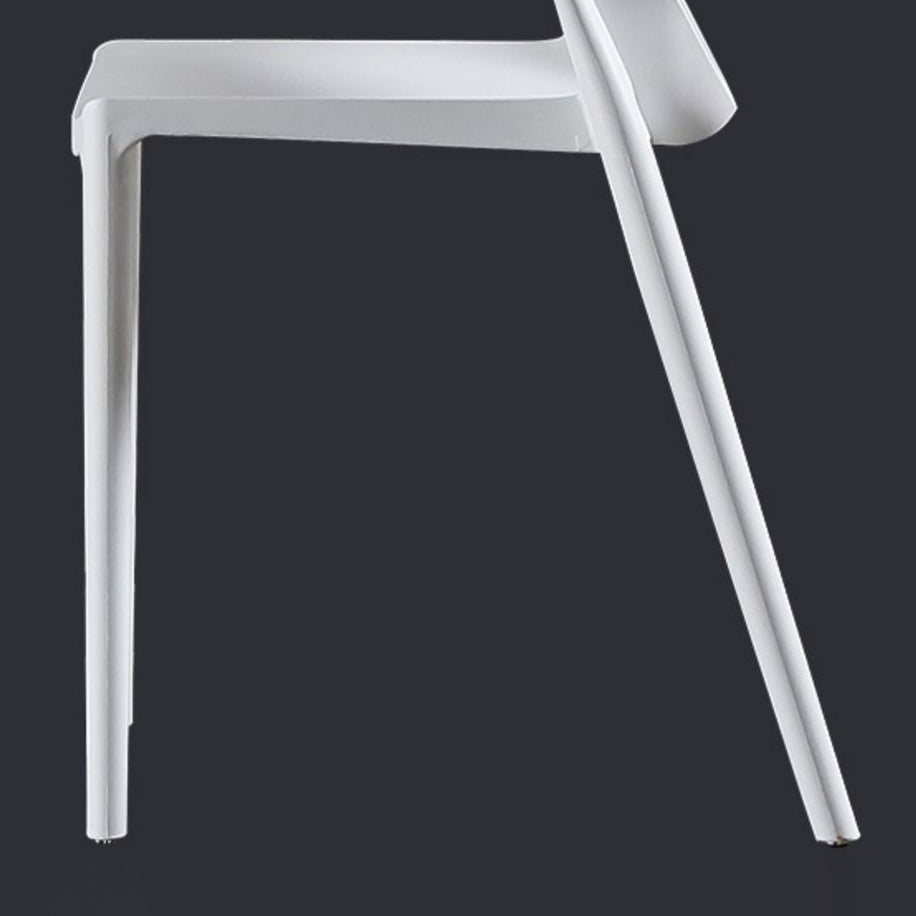 Moderne eet- en accentstoelen indoor-outdoor plastic open achterkant stoel