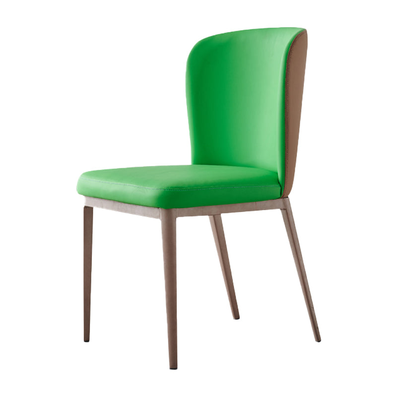 Sillas de comedor contemporáneas que cenan las sillas laterales sin brazos con las piernas del metal