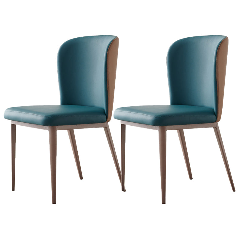 Sillas de comedor contemporáneas que cenan las sillas laterales sin brazos con las piernas del metal