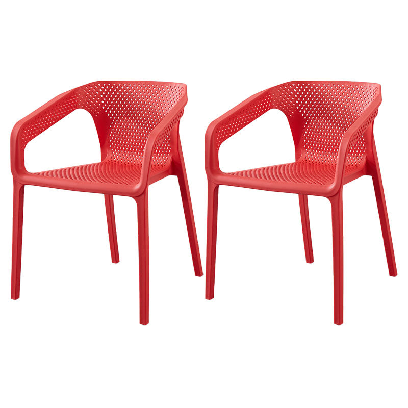 Silla de comedor de cocina escandinava de plástico, sillón con respaldo sólido