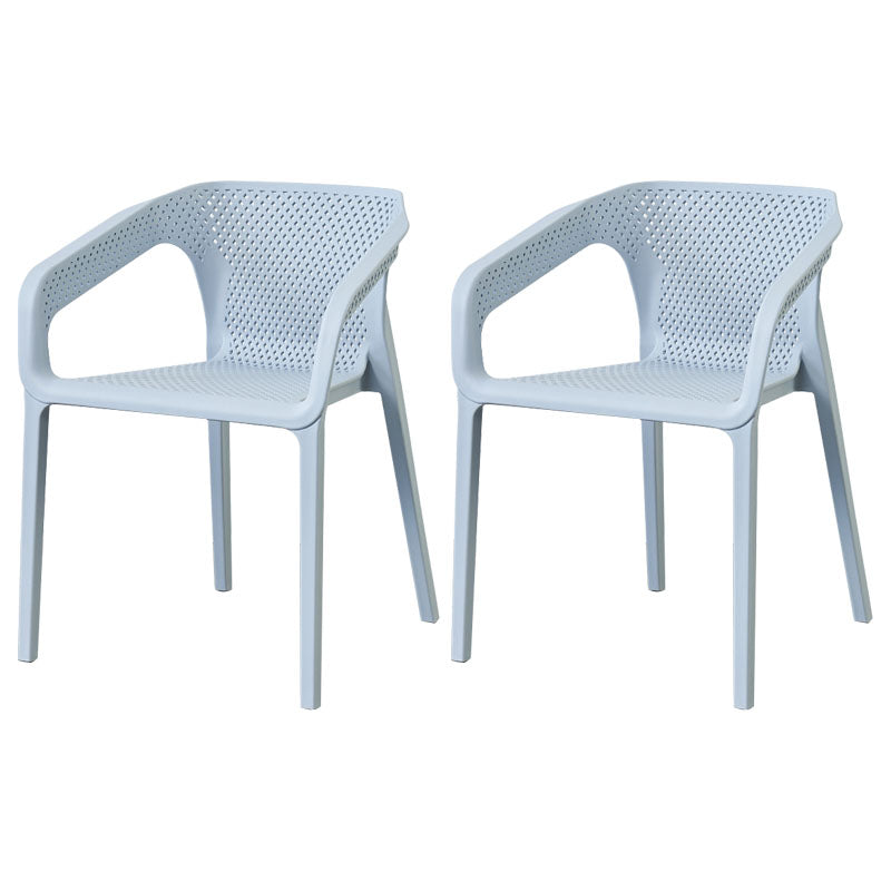 Silla de comedor de cocina escandinava de plástico, sillón con respaldo sólido