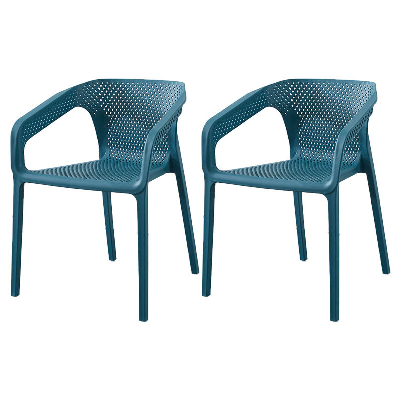 Silla de comedor de cocina escandinava de plástico, sillón con respaldo sólido
