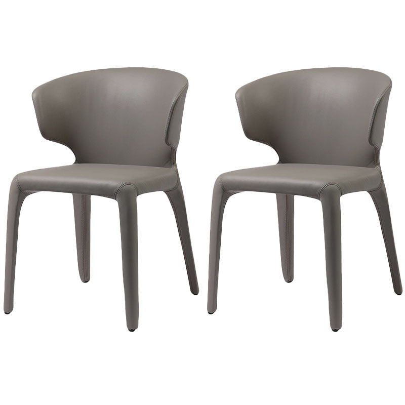 Silla de comedor de cuero sintético contemporáneo, sillas de comedor de metal para uso en restaurantes