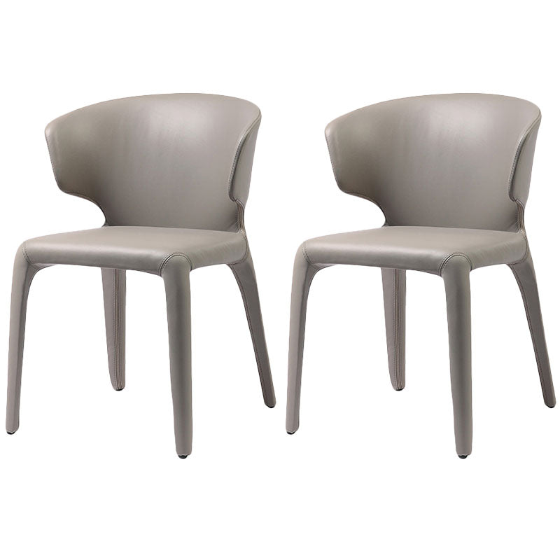 Silla de comedor de cuero sintético contemporáneo, sillas de comedor de metal para uso en restaurantes