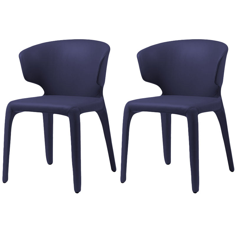 Silla de comedor de cuero sintético contemporáneo, sillas de comedor de metal para uso en restaurantes