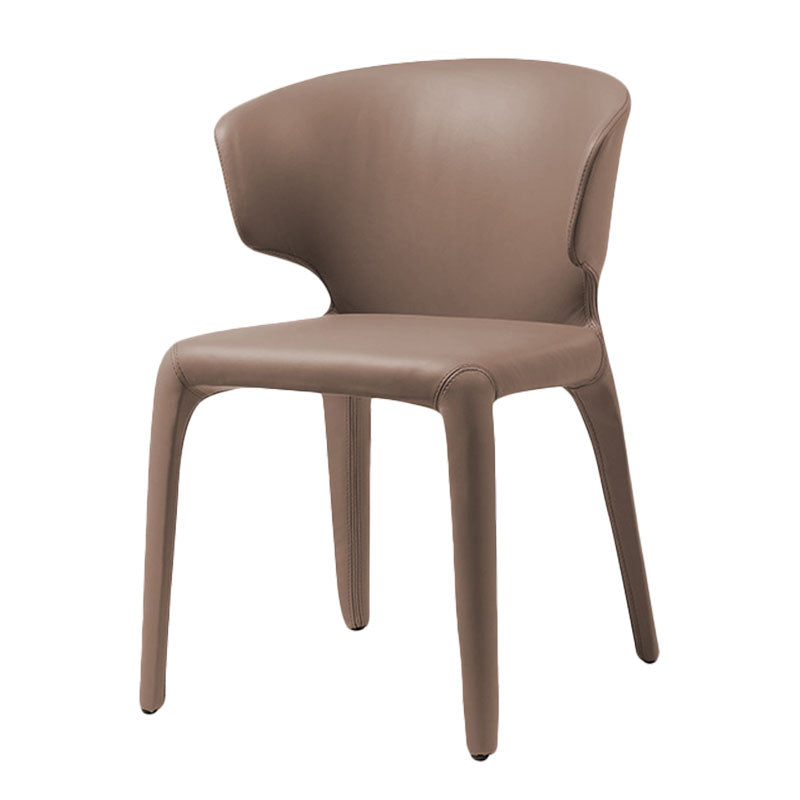 Silla de comedor de cuero sintético contemporáneo, sillas de comedor de metal para uso en restaurantes