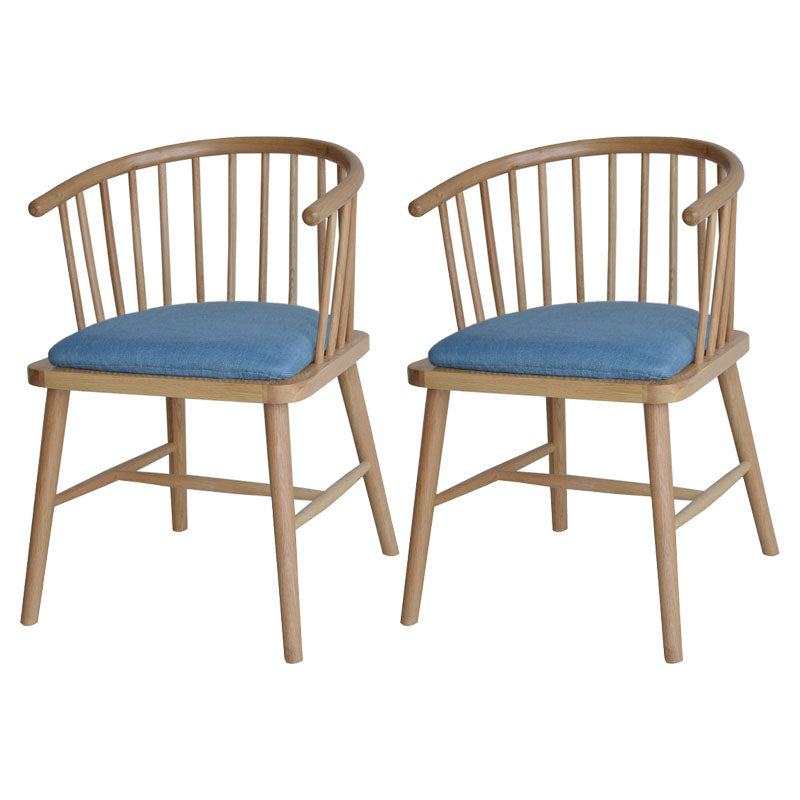Sillón de madera contemporáneo para estancia en familia, acabado mate, respaldo Windsor, silla de comedor