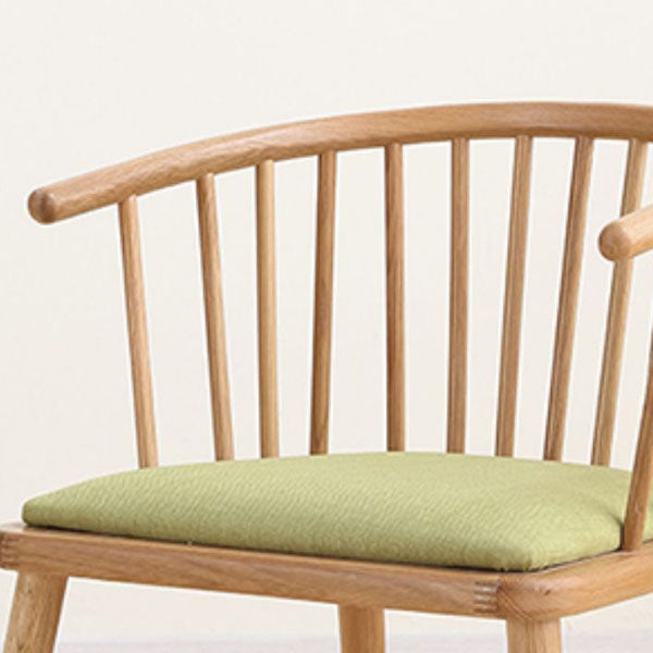 Sillón de madera contemporáneo para estancia en familia, acabado mate, respaldo Windsor, silla de comedor