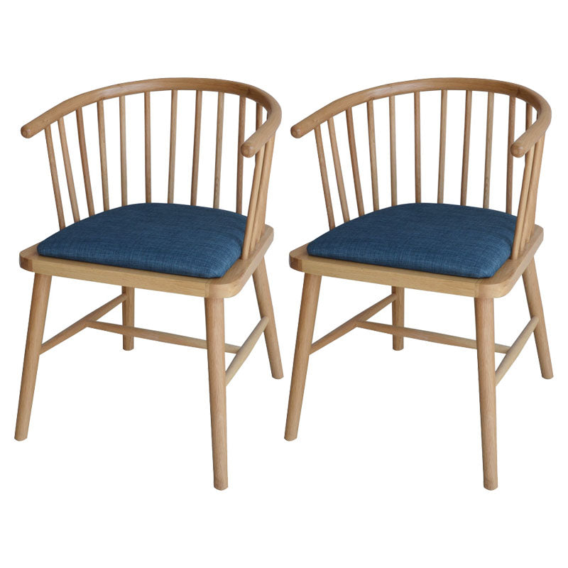 Sillón de madera contemporáneo para estancia en familia, acabado mate, respaldo Windsor, silla de comedor