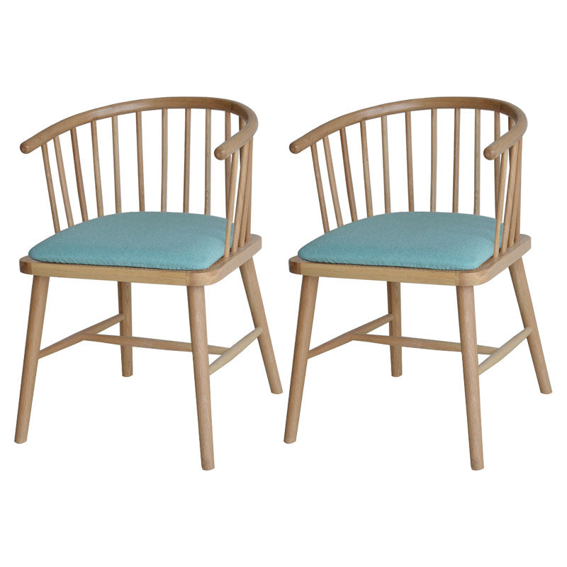 Sillón de madera contemporáneo para estancia en familia, acabado mate, respaldo Windsor, silla de comedor