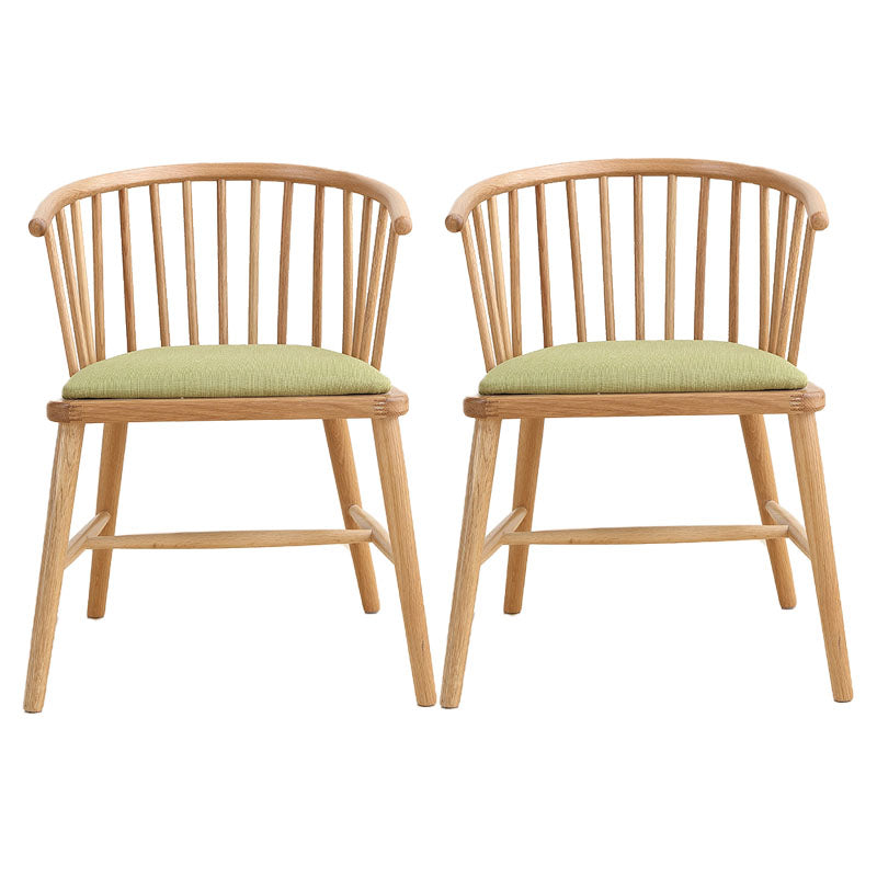 Sillón de madera contemporáneo para estancia en familia, acabado mate, respaldo Windsor, silla de comedor