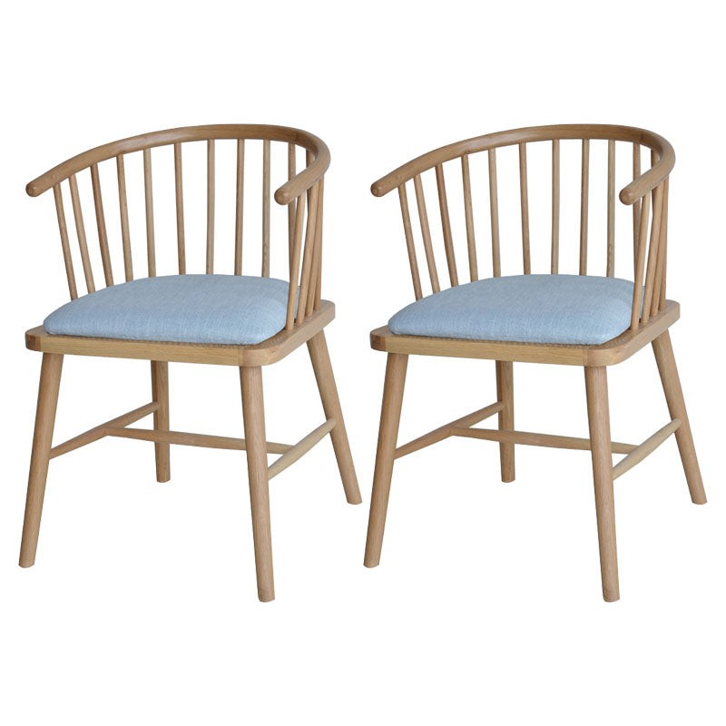 Sillón de madera contemporáneo para estancia en familia, acabado mate, respaldo Windsor, silla de comedor