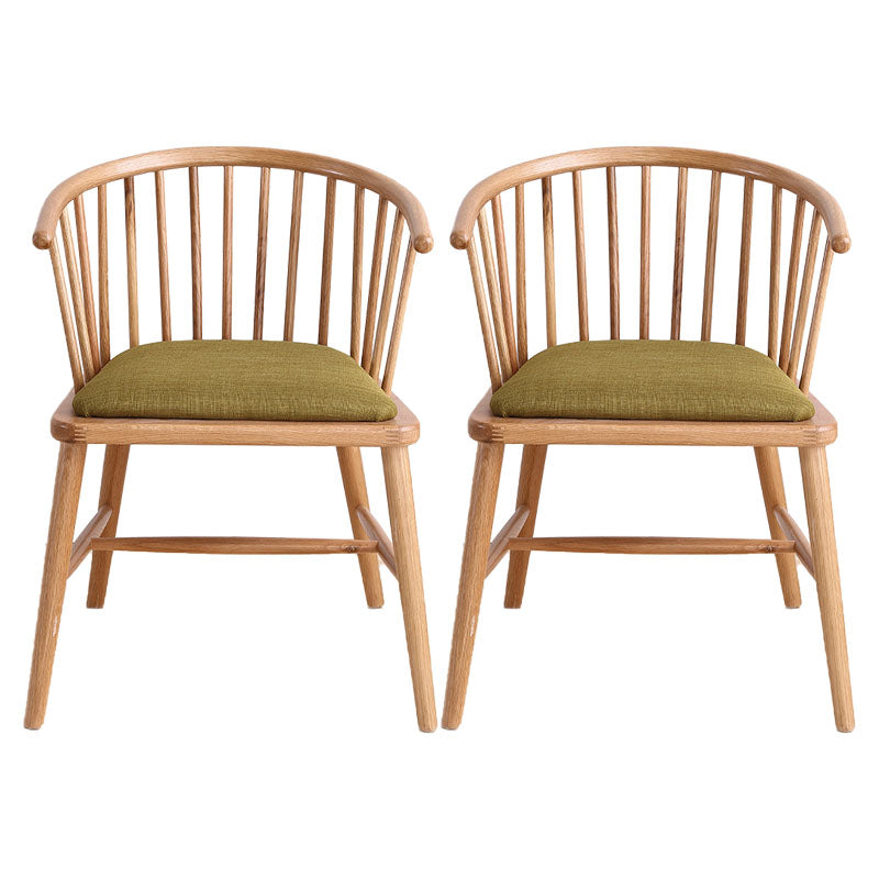 Sillón de madera contemporáneo para estancia en familia, acabado mate, respaldo Windsor, silla de comedor