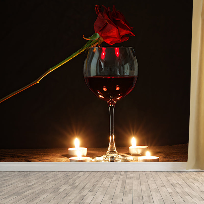 Alcoholic Drink Mildew Resistant Wallpaper Photography Sleeping Room Wall Mural