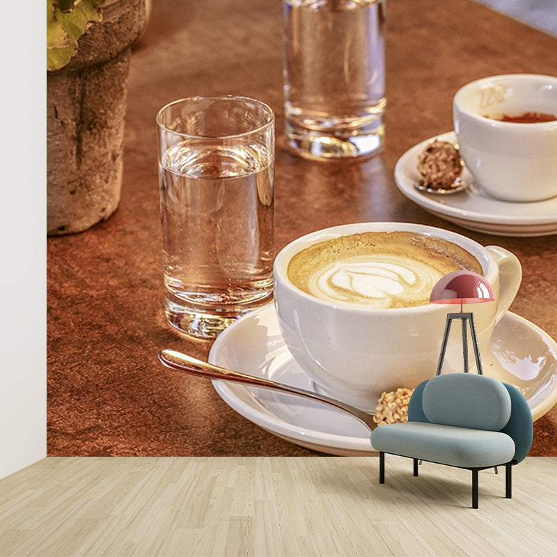 Photography Stain Resistant Mural Wallpaper Coffee Sleeping Room Wall Mural