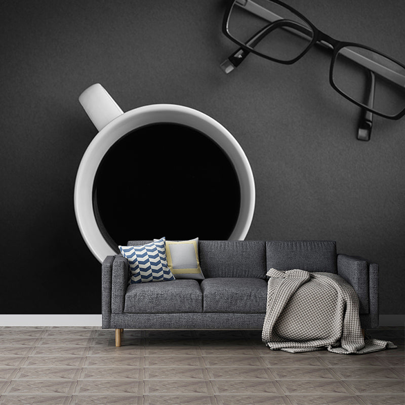 Coffee Resistant Mural Wallpaper Environment Friendly Sleeping Room Wall Mural