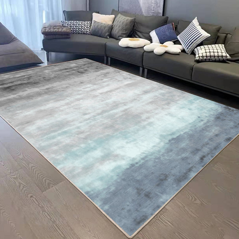 Dark Brown Graphic Rug Polyester Simple Rug Non-Slip Backing Rug for Home Decor