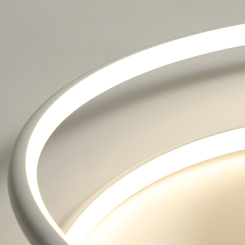 Lámpara de techo LED de aluminio de estilo nórdico, lámpara de techo de geometría Simple moderna para salón