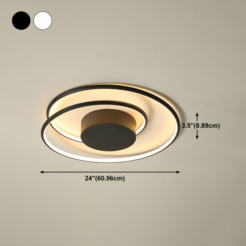 Lámpara de techo LED de aluminio de estilo nórdico, lámpara de techo de geometría Simple moderna para salón