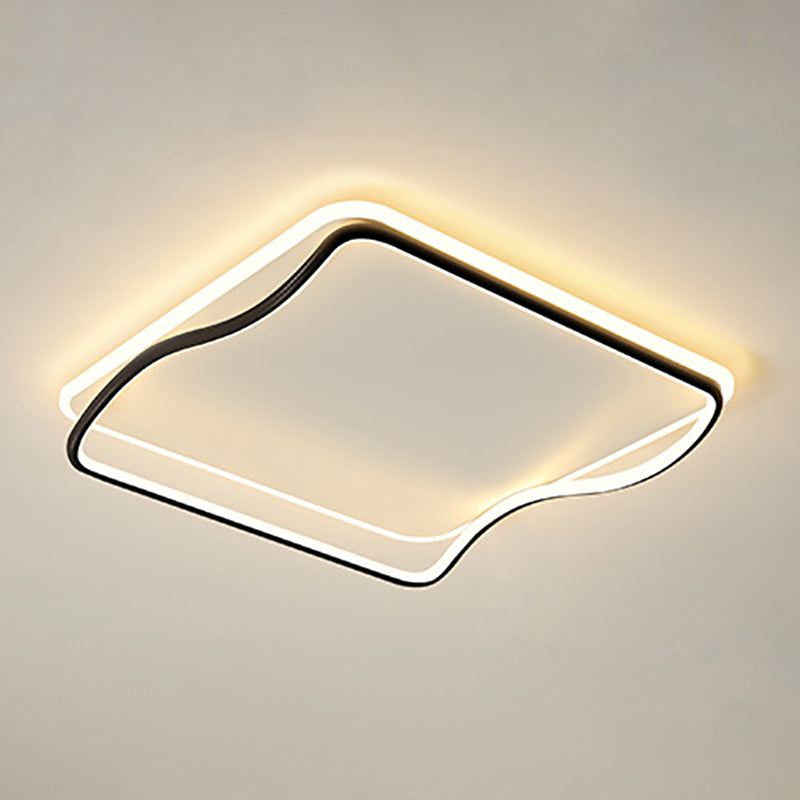 Modern LED Flush Mount Massimale Luce Simplicity Linear Massimale Montaggio Lampada