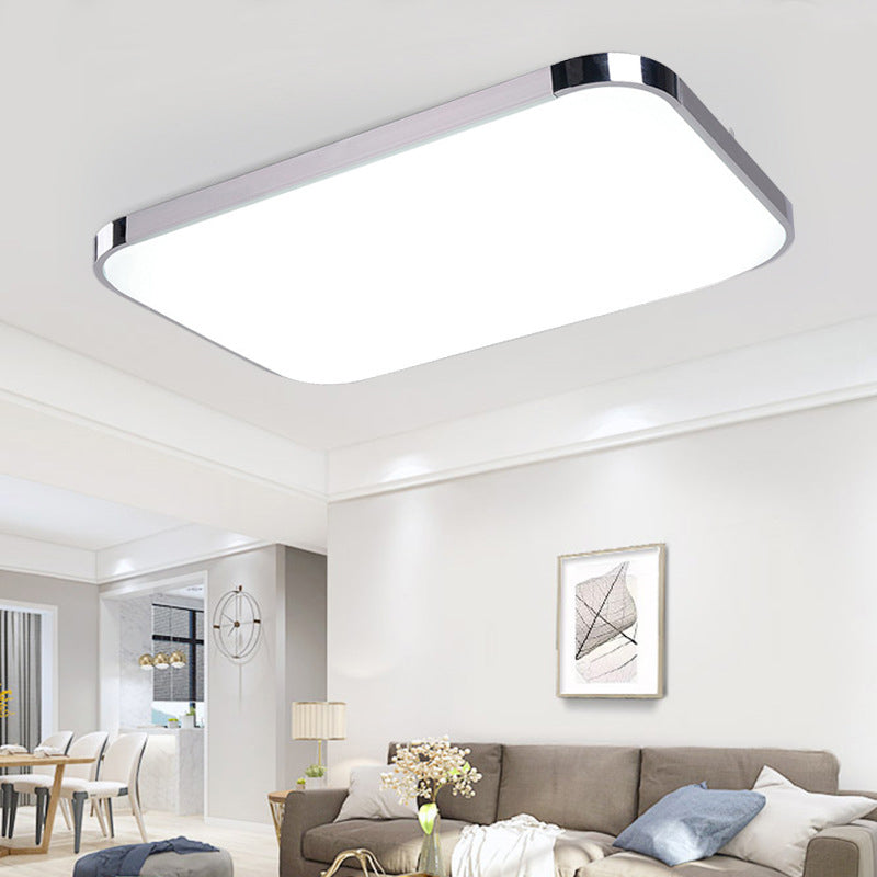 Minimalist LED Flush Mount Ceiling Light Modern Geometry Ceiling Lamp with Acrylic Shade