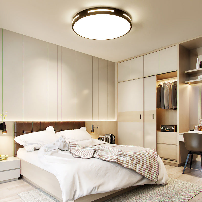 Minimalist LED Flush Mount Ceiling Light Round Shape Ceiling Lamp Fixture