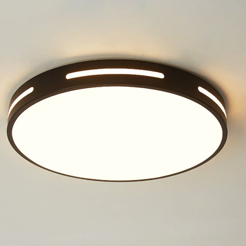 Minimalist LED Flush Mount Ceiling Light Round Shape Ceiling Lamp Fixture