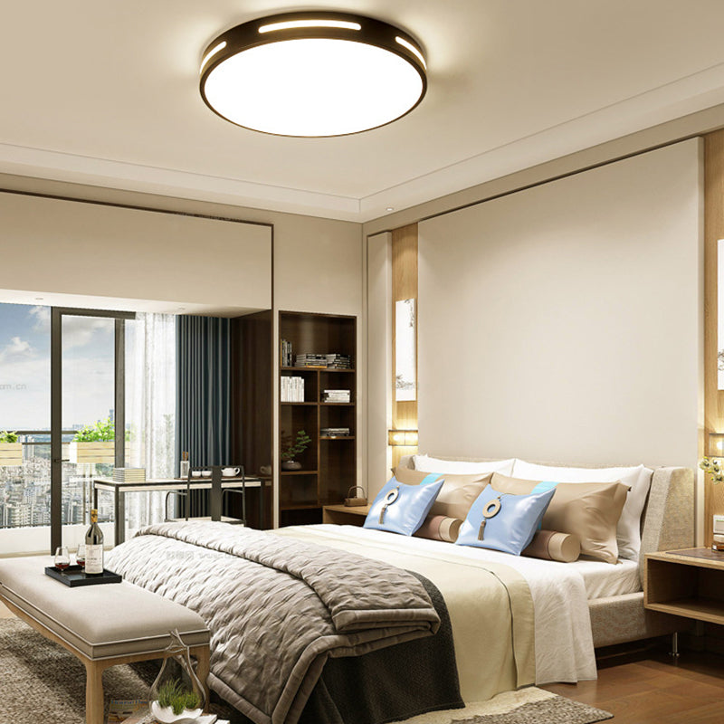 Minimalist LED Flush Mount Ceiling Light Round Shape Ceiling Lamp Fixture