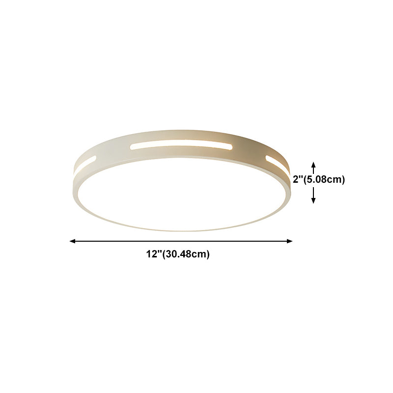 Minimalist LED Flush Mount Ceiling Light Round Shape Ceiling Lamp Fixture
