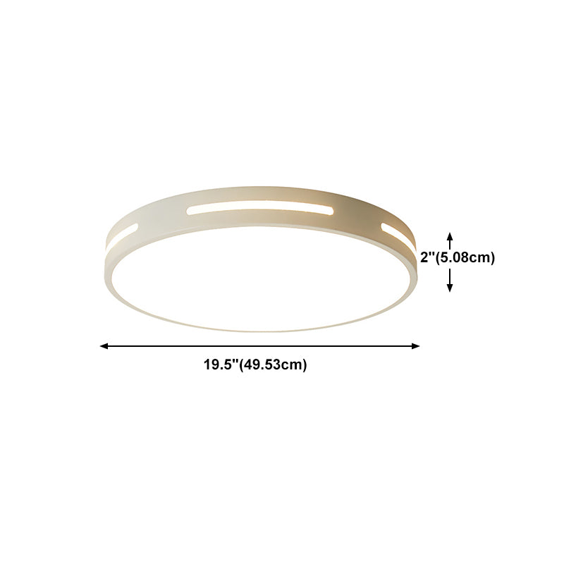 Minimalist LED Flush Mount Ceiling Light Round Shape Ceiling Lamp Fixture