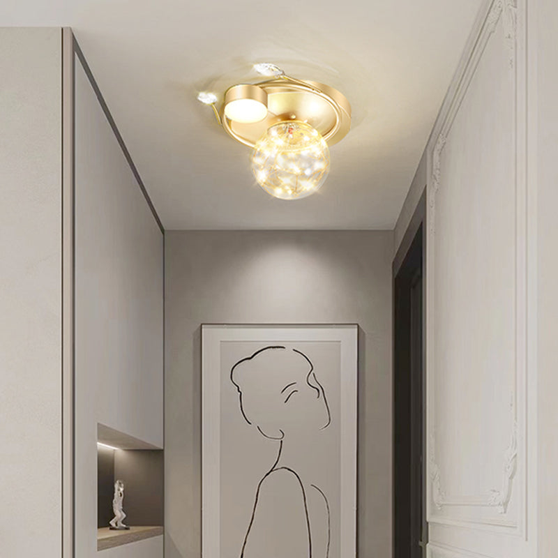 Plafonnier moderne à montage encastré Globe LED pour salon