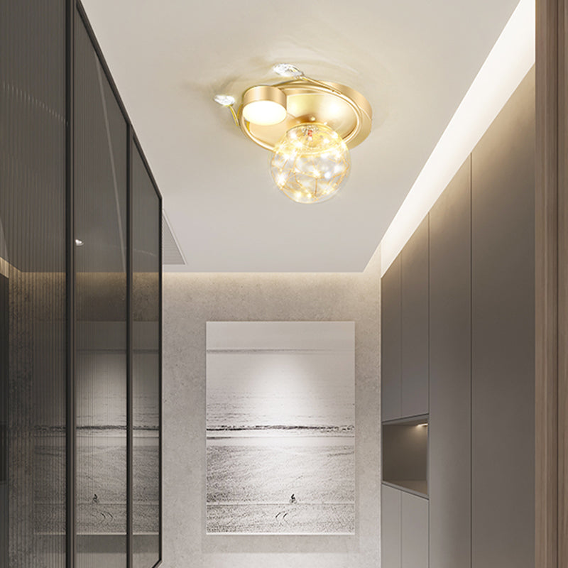 Plafonnier moderne à montage encastré Globe LED pour salon
