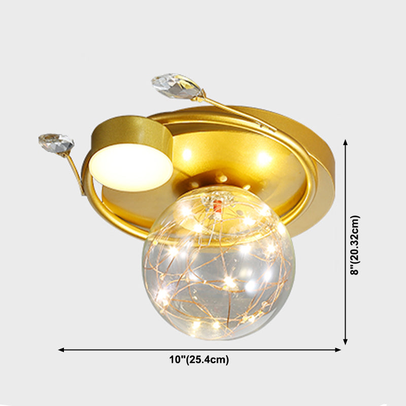 Plafonnier moderne à montage encastré Globe LED pour salon