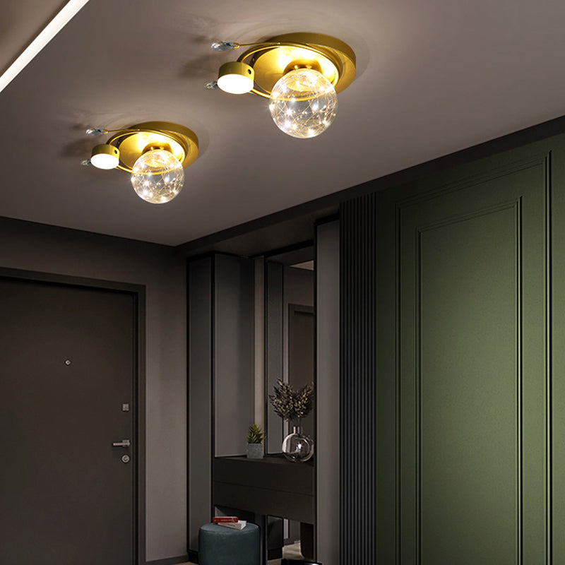 Plafonnier moderne à montage encastré Globe LED pour salon
