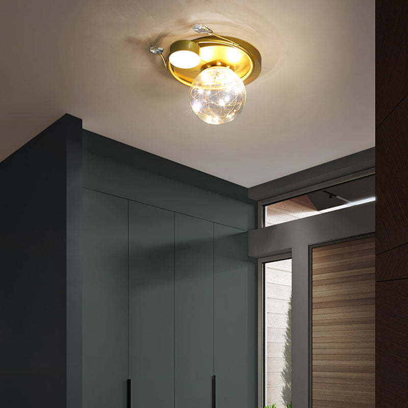 Plafonnier moderne à montage encastré Globe LED pour salon