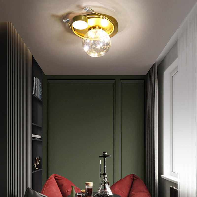 Plafonnier moderne à montage encastré Globe LED pour salon