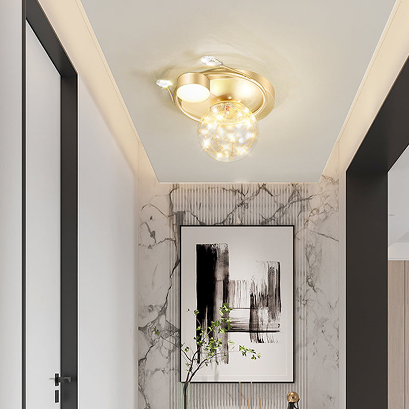 Plafonnier moderne à montage encastré Globe LED pour salon