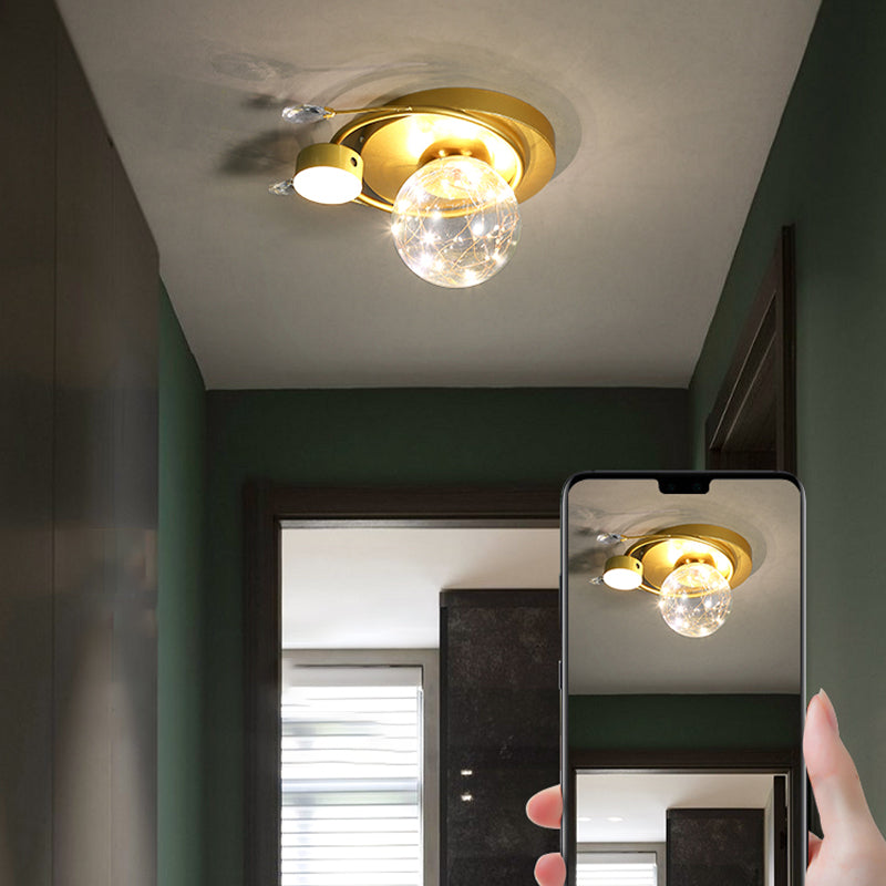 Plafonnier moderne à montage encastré Globe LED pour salon