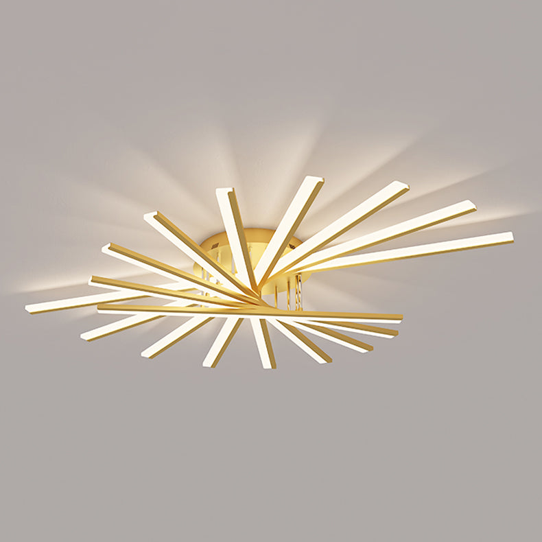 Sputnik Design LED Flush Mounted Ceiling Lights Simplicity Lighting Fixture for Bedroom