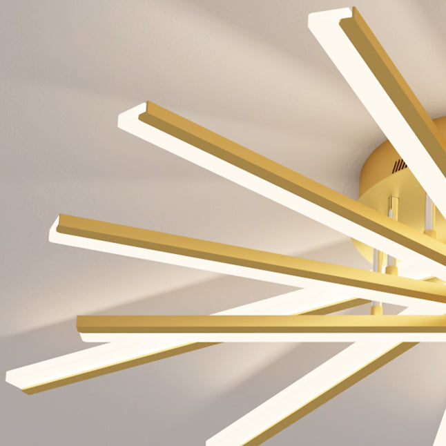Sputnik Design LED Flush Mounted Ceiling Lights Simplicity Lighting Fixture for Bedroom