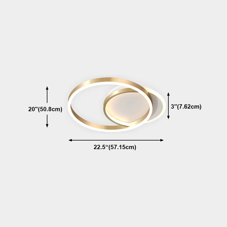 LED Flush Mounted Ceiling Lights Simplicity Ceiling Lighting Fixture for Living Room
