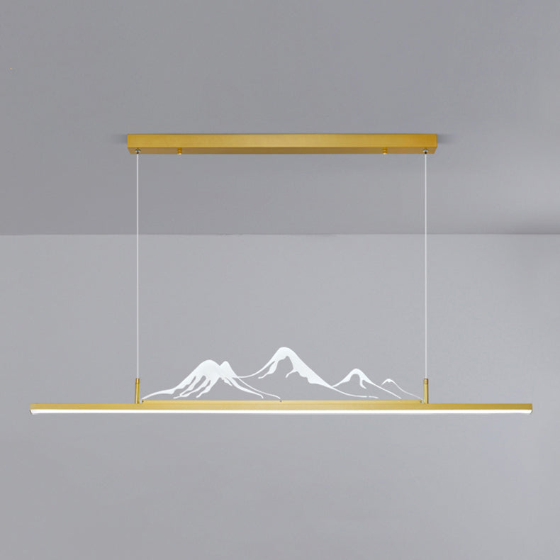 Colgante moderno de la isla de aluminio en la isla LED para comedor