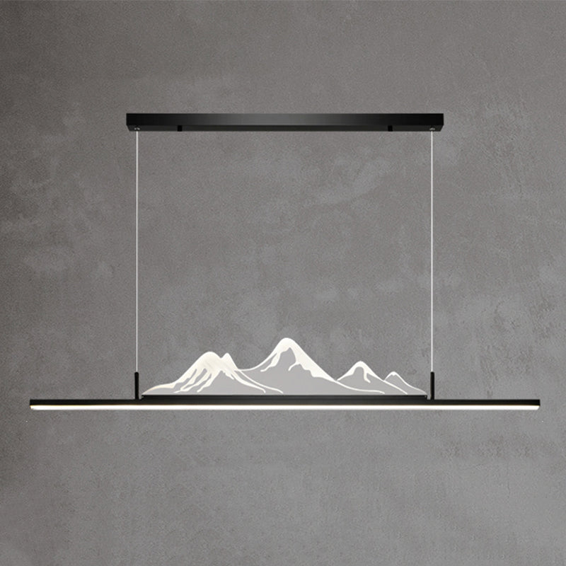 Colgante moderno de la isla de aluminio en la isla LED para comedor