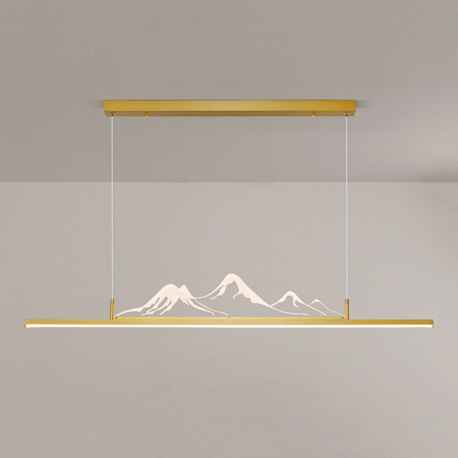 Colgante moderno de la isla de aluminio en la isla LED para comedor