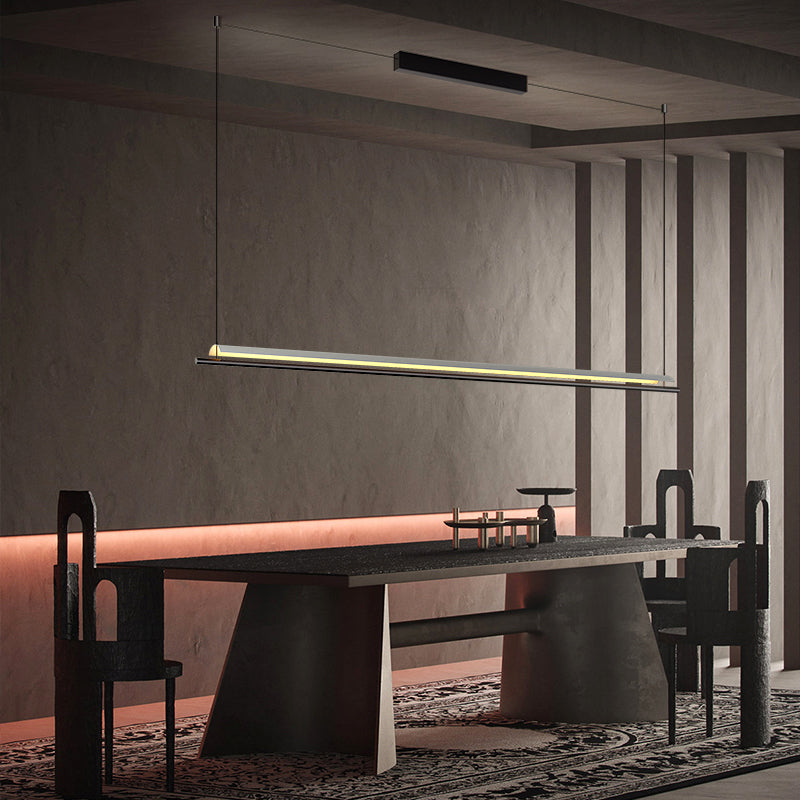 Nordic Metal Island Light Black 1 LED LED PRIGHTA para comedor