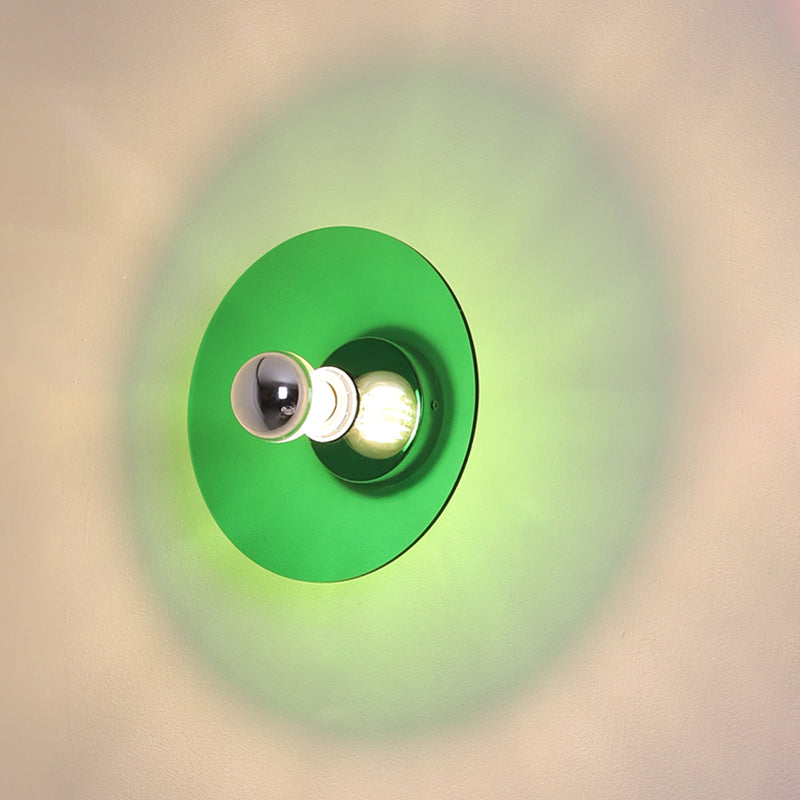 Runde Wandbeleuchtung Geräte moderner Metall 1 Lichtwandbeleuchtung