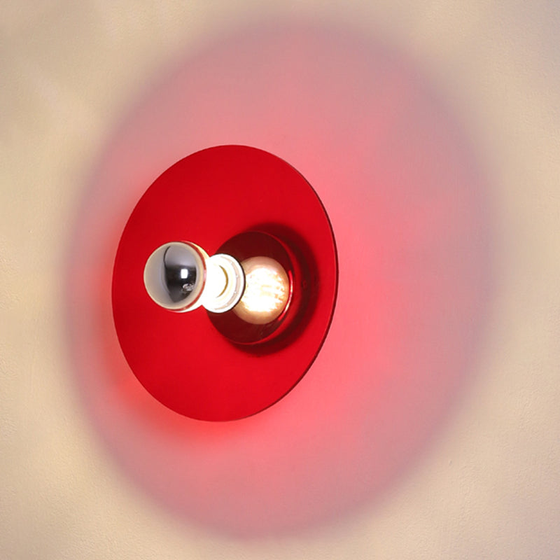Runde Wandbeleuchtung Geräte moderner Metall 1 Lichtwandbeleuchtung